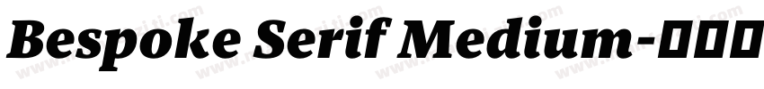 Bespoke Serif Medium字体转换